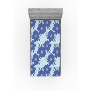 Ambesonne Floral Fitted Sheet, Romantic Valentine’s Day Theme Overlapping Simplistic Rose Flowers Art, Decorative Soft Fabric Bedding All-Round Elastic Pocket, Full Size, Pale Salmon and Blush(Dark Ceil Blue Fern Green)