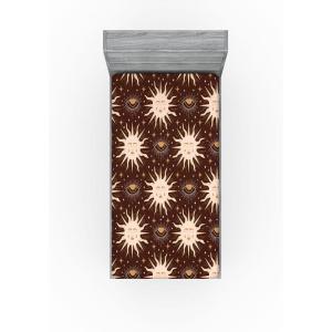 Ambesonne Floral Fitted Sheet, Romantic Valentine’s Day Theme Overlapping Simplistic Rose Flowers Art, Decorative Soft Fabric Bedding All-Round Elastic Pocket, Full Size, Pale Salmon and Blush(Dark Rosewood and Pale Peach)