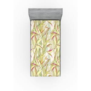 Ambesonne Floral Fitted Sheet, Romantic Valentine’s Day Theme Overlapping Simplistic Rose Flowers Art, Decorative Soft Fabric Bedding All-Round Elastic Pocket, Full Size, Pale Salmon and Blush(Pale Khaki Dried Rose)