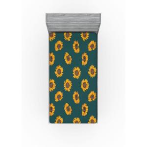 Ambesonne Floral Fitted Sheet, Roses Lavender Eucalyptus Watercolor Valentine’s Day Romantic Concept, Decorative Soft Fabric Bedding All-Round Elastic Pocket, Full Size, Purple Grey and Off White(Orange Teal Brown)