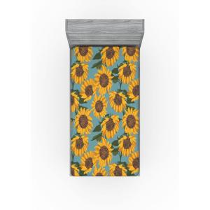 Ambesonne Floral Fitted Sheet, Roses Lavender Eucalyptus Watercolor Valentine’s Day Romantic Concept, Decorative Soft Fabric Bedding All-Round Elastic Pocket, Full Size, Purple Grey and Off White(Earth Yellow and Olive Green)