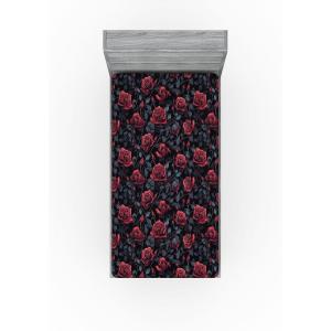 Ambesonne Floral Fitted Sheet, Valentine’s Day Romantic Concept Watercolor Hydrangeas Roses Birds, Decorative Soft Bedding All-Round Elastic Pocket, California King, Soft Pink Pistachio Green(Red Blue Grey Dark Grey)