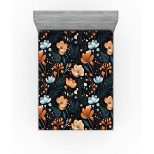 Ambesonne Floral Fitted Sheet, Valentine’s Day Romantic Concept Watercolor Hydrangeas Roses Birds, Decorative Soft Bedding All-Round Elastic Pocket, California King, Soft Pink Pistachio Green(Amber Teal Pale Seafoam)