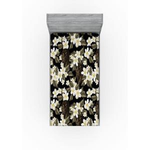 Ambesonne Floral Fitted Sheet, Valentine’s Day Romantic Concept Watercolor Hydrangeas Roses Birds, Decorative Soft Bedding All-Round Elastic Pocket, California King, Soft Pink Pistachio Green(Sage Green and Off White)