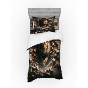 Ambesonne Floral Heart Bedding Set, Tenderness of Romantic Garden Ivy Branches and Roses Valentines Day, 3 Piece Duvet Cover Set with Sham and Fitted Sheet, Twin XL Size, Laurel Green and Pink(Pale Mustard and Dark Mustard)