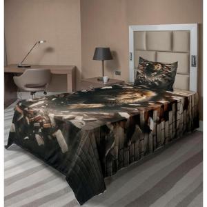 Ambesonne Floral Heart Sheet Set, Tenderness of Romantic Garden Ivy Branches and Roses Valentines Day, Fitted and Flat Sheet with Pillowcase Bedding Accent 3 Piece Set, Twin, Laurel Green and Pink(Pale Mustard and Dark Mustard)