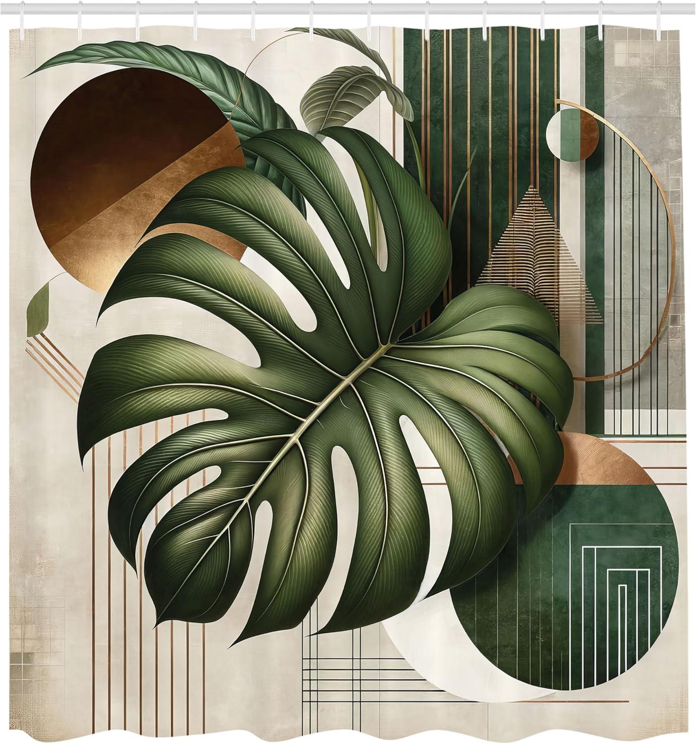 imageAmbesonne Green Shower Curtain Delicate Floral Huddle with Leaves Bohemian Romantic Concept Sage Tones Cloth Fabric Bathroom Decor Set with Hooks 69 W x 70 L Jade Green Pale EggshellOlive Green Eggshell