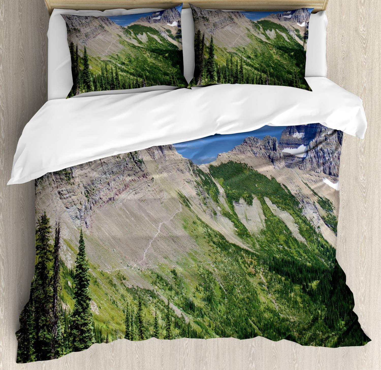 imageAmbesonne Heart Duvet Cover Sets Repetitive Romantic Plaid Motif Hearts Valentines Bedding Set with 2 Duvet Covers amp 4 Pillowcases 2 Pack King Size Champagne MulticolorOlive Green Multicolor