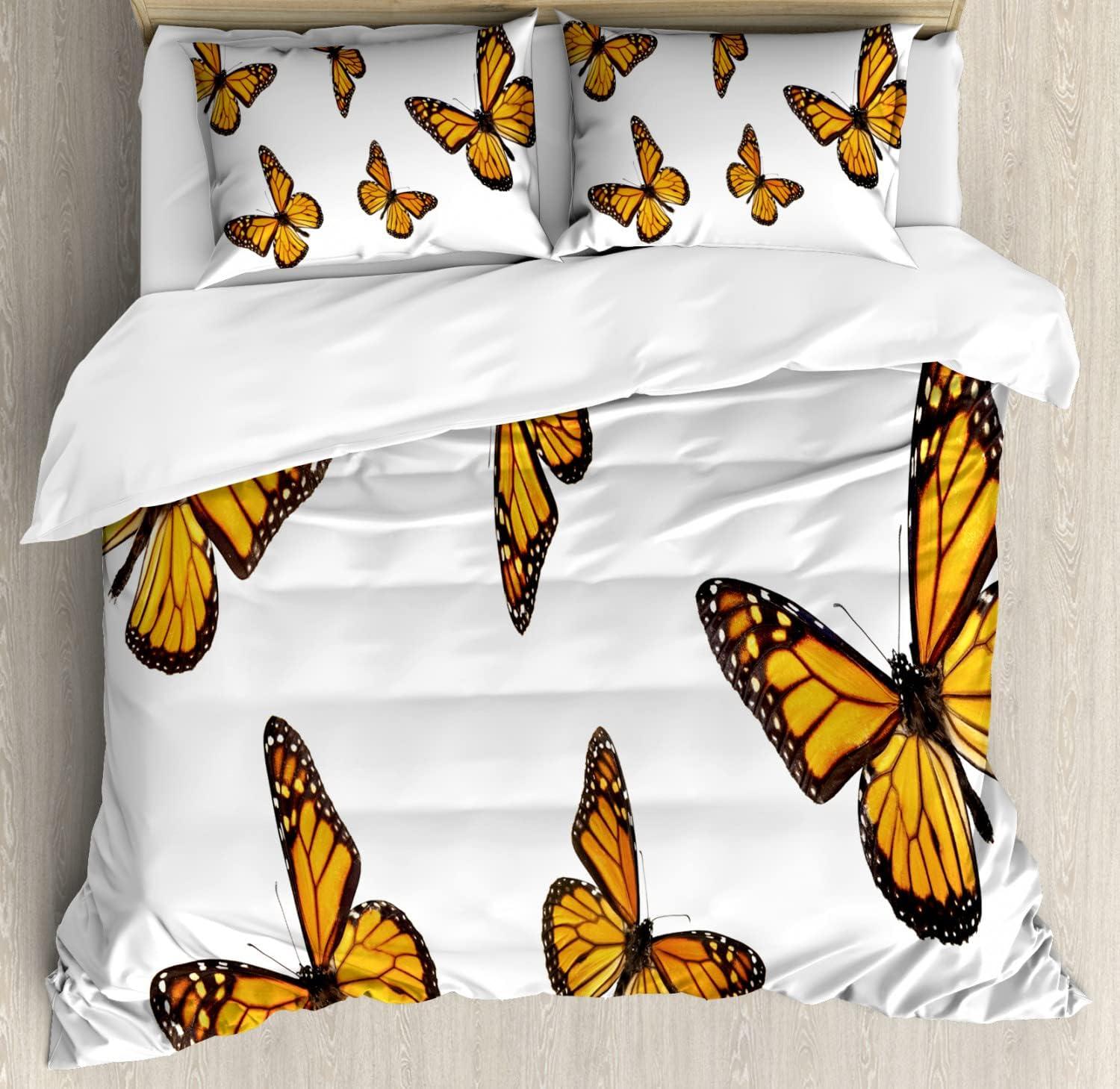 imageAmbesonne Heart Duvet Cover Sets Repetitive Romantic Plaid Motif Hearts Valentines Bedding Set with 2 Duvet Covers amp 4 Pillowcases 2 Pack King Size Champagne MulticolorEarth Yellow Orange