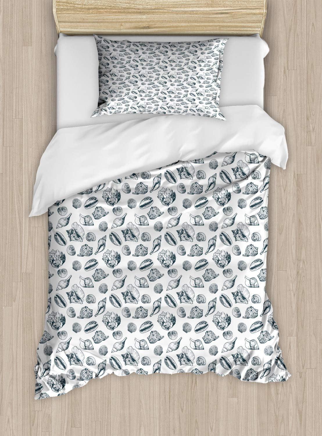 imageAmbesonne I Love You Duvet Cover Set Hand Writing with Infinity Romantic Red Hearts Valentines Day Theme Decorative 3 Piece Bedding Set with 2 Pillow Shams Queen Size Red Black WhiteDark Blue and White