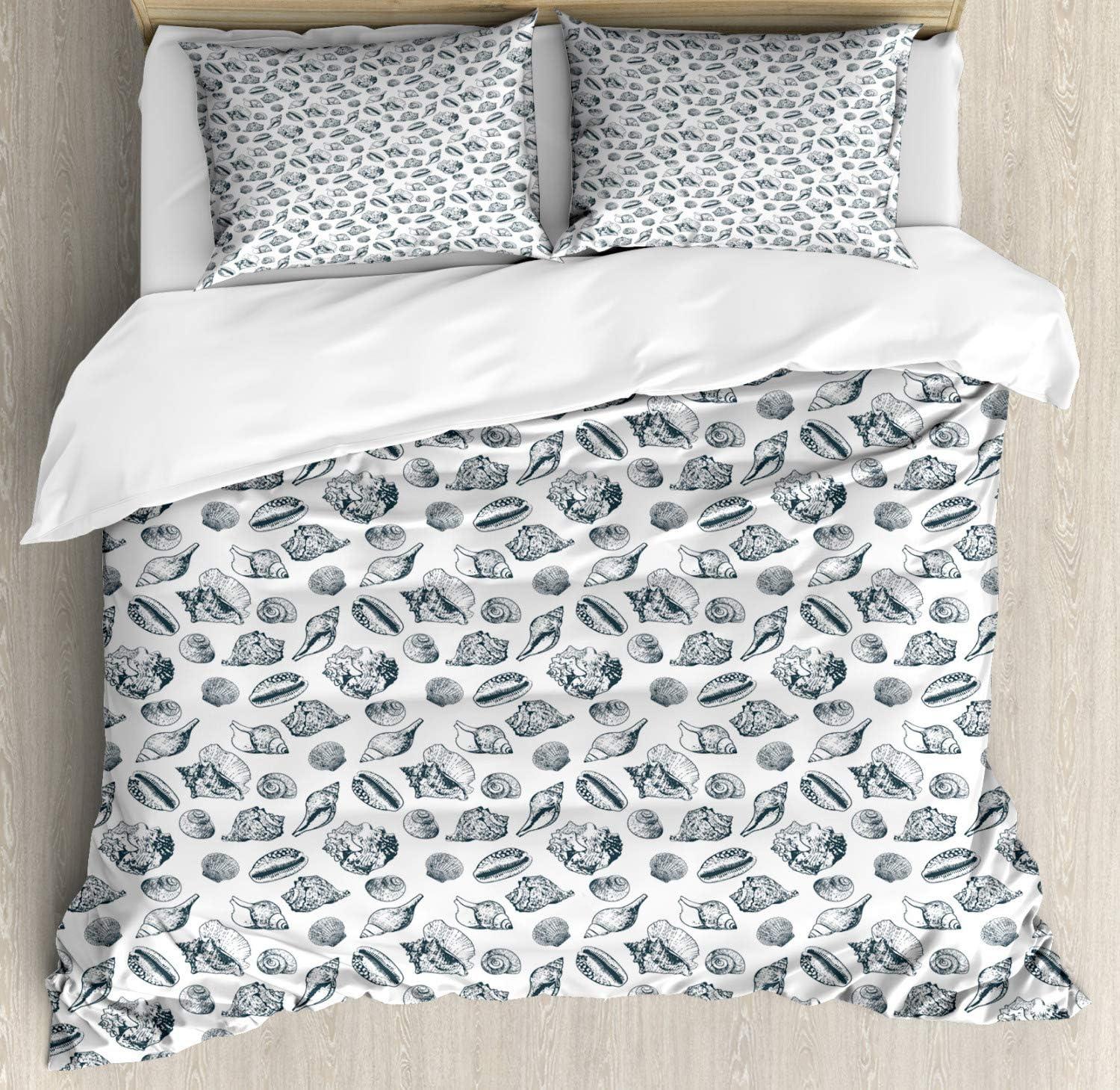 imageAmbesonne I Love You Duvet Cover Set Hand Writing with Infinity Romantic Red Hearts Valentines Day Theme Decorative 3 Piece Bedding Set with 2 Pillow Shams Queen Size Red Black WhiteDark Blue and White