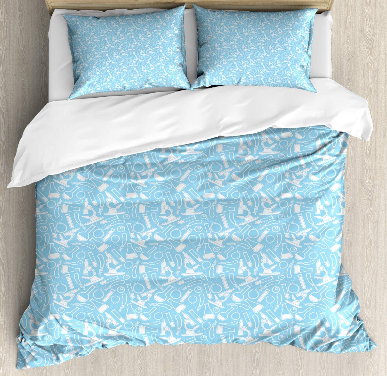 imageAmbesonne I Love You Duvet Cover Set Hand Writing with Infinity Romantic Red Hearts Valentines Day Theme Decorative 3 Piece Bedding Set with 2 Pillow Shams Queen Size Red Black WhitePale Blue and White