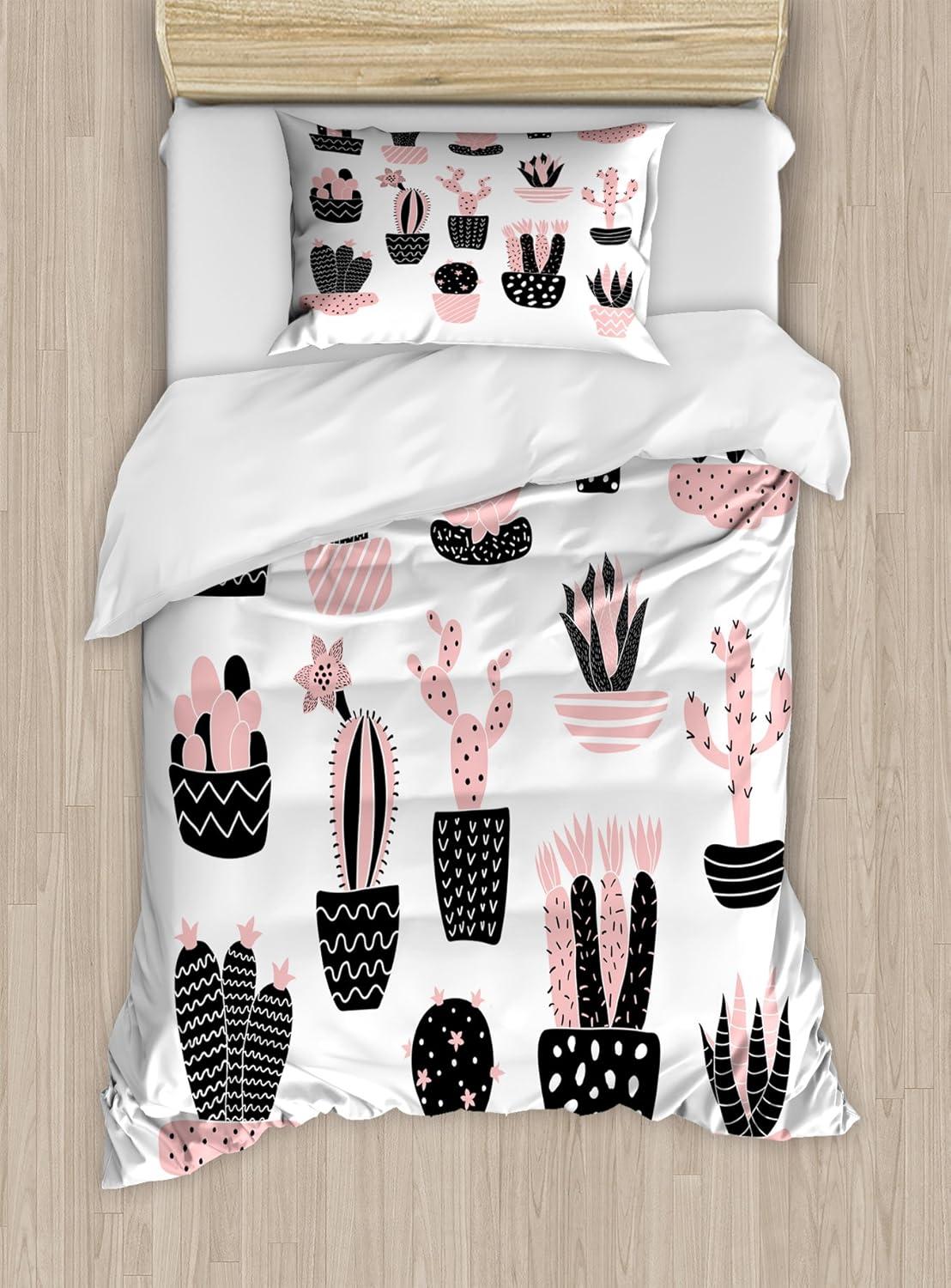 imageAmbesonne I Love You Duvet Cover Set Hand Writing with Infinity Romantic Red Hearts Valentines Day Theme Decorative 3 Piece Bedding Set with 2 Pillow Shams Queen Size Red Black WhitePale Pink White