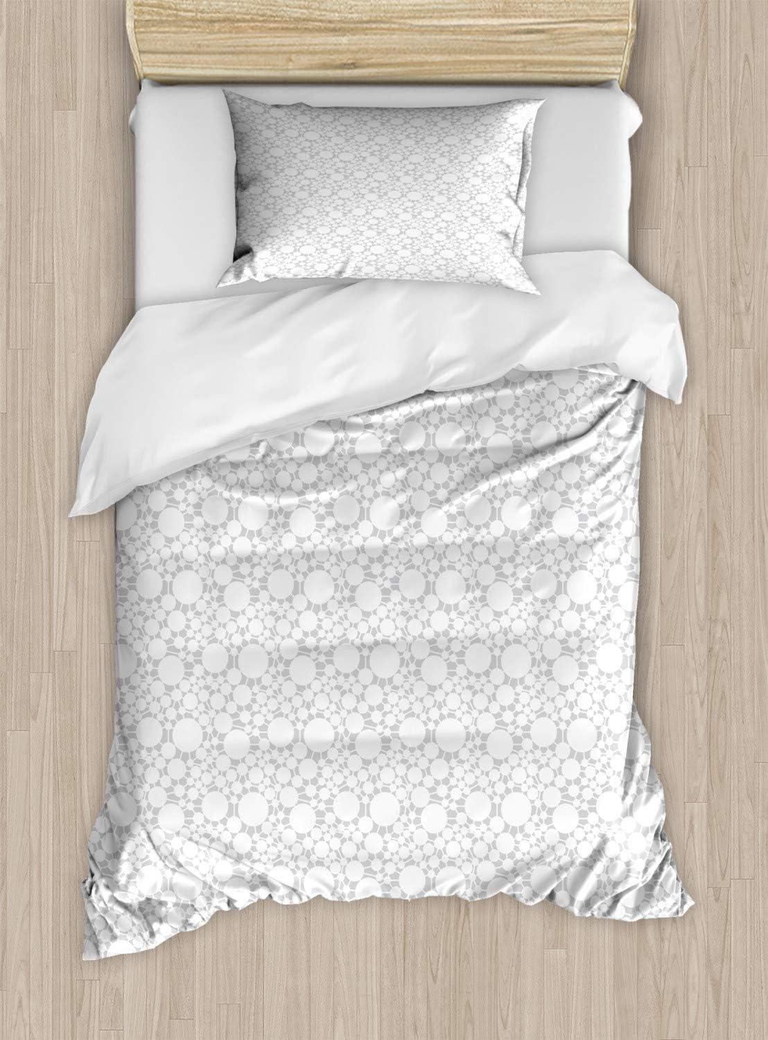 imageAmbesonne I Love You Duvet Cover Set Hand Writing with Infinity Romantic Red Hearts Valentines Day Theme Decorative 3 Piece Bedding Set with 2 Pillow Shams Queen Size Red Black WhitePale Grey and White