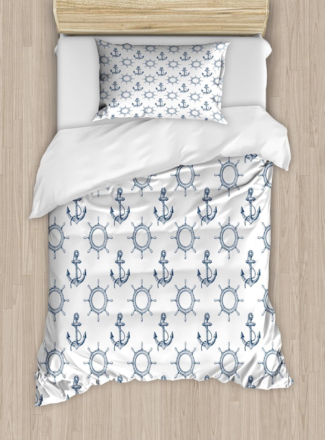 imageAmbesonne I Love You Duvet Cover Set Hand Writing with Infinity Romantic Red Hearts Valentines Day Theme Decorative 3 Piece Bedding Set with 2 Pillow Shams Queen Size Red Black WhiteNavy Blue and White