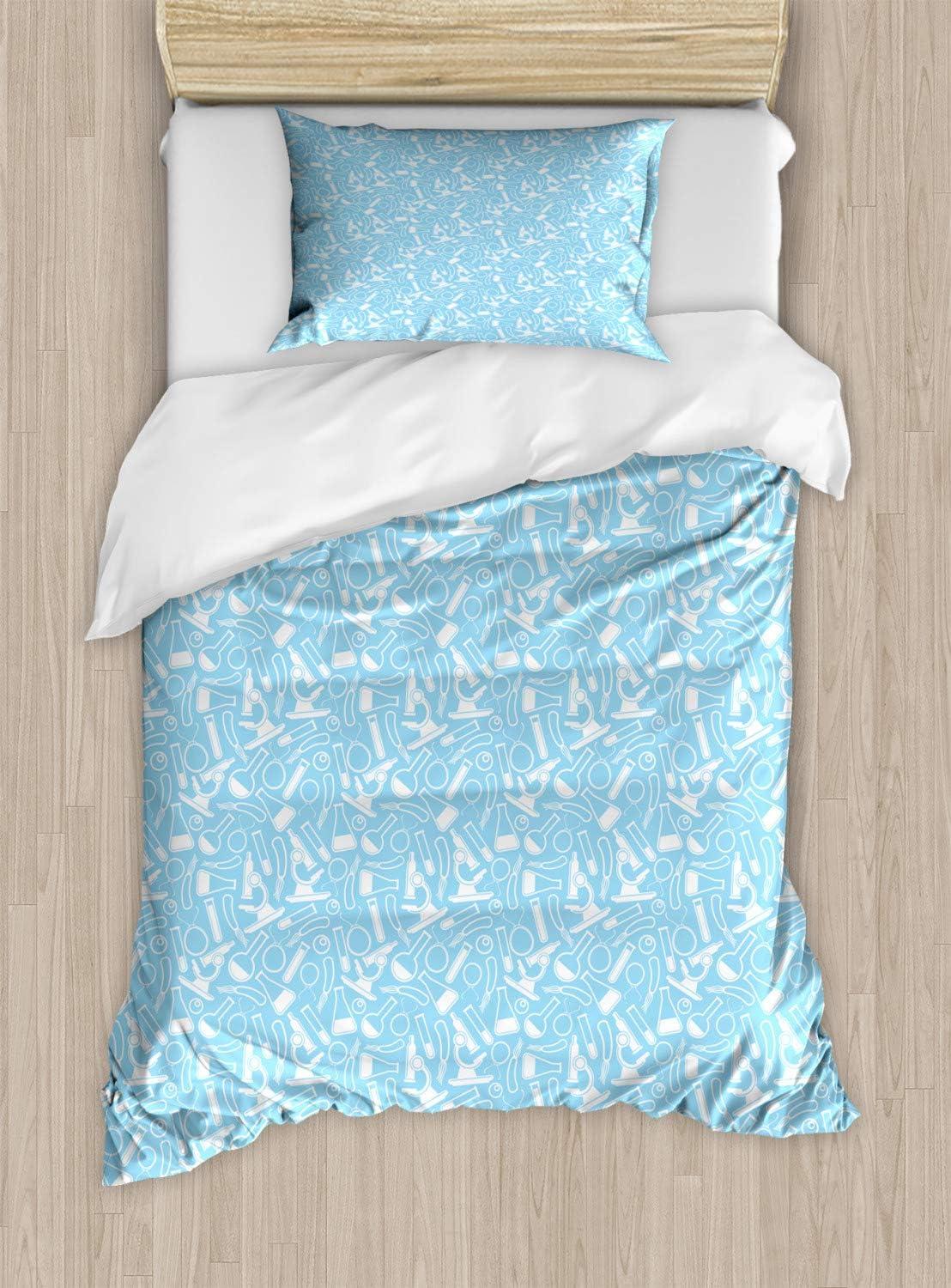 imageAmbesonne I Love You Duvet Cover Set Hand Writing with Infinity Romantic Red Hearts Valentines Day Theme Decorative 3 Piece Bedding Set with 2 Pillow Shams Queen Size Red Black WhitePale Blue and White