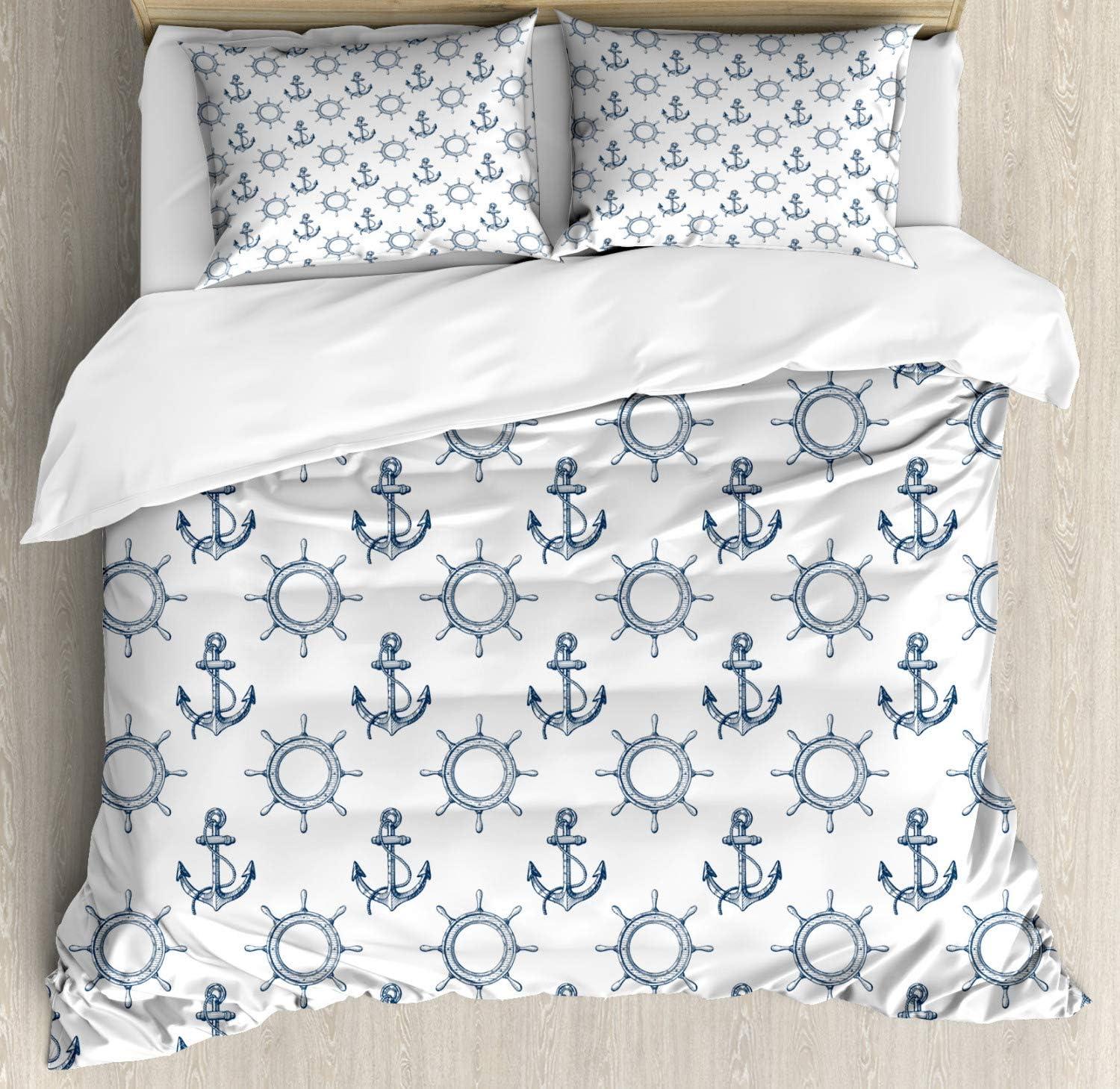 imageAmbesonne I Love You Duvet Cover Set Hand Writing with Infinity Romantic Red Hearts Valentines Day Theme Decorative 3 Piece Bedding Set with 2 Pillow Shams Queen Size Red Black WhiteNavy Blue and White