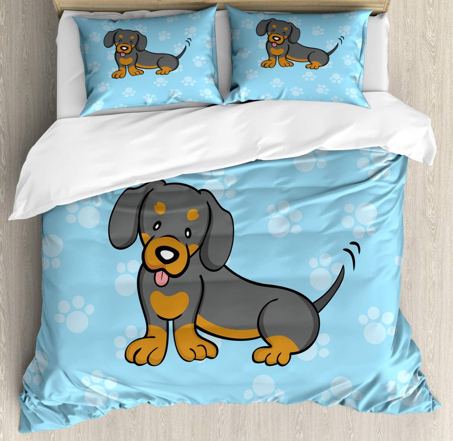 imageAmbesonne I Love You More Duvet Cover Sets Pink Rats with Tangled Tails Forming a Heart Valentines Bedding Set with 2 Duvet Covers amp 4 Pillowcases 2 Pack Queen Size Pale Pink Cocoa YellowBlue Brown Dark Taupe
