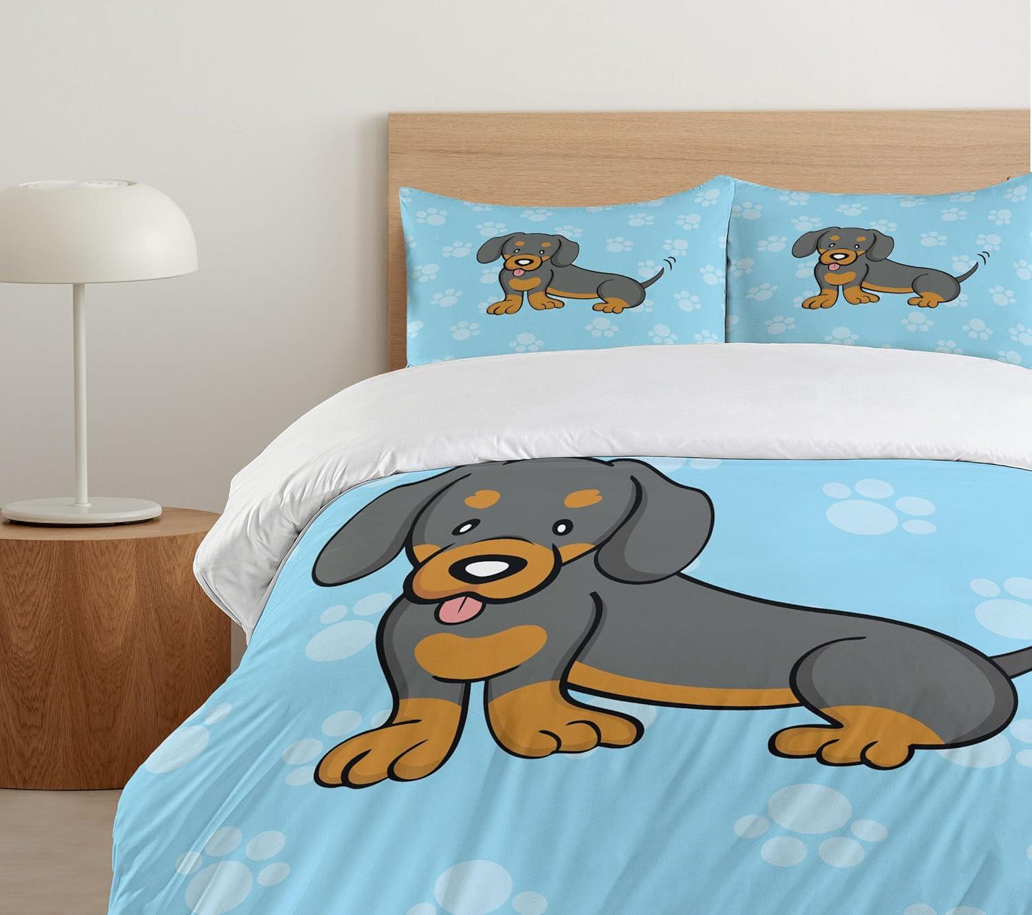 imageAmbesonne I Love You More Duvet Cover Sets Pink Rats with Tangled Tails Forming a Heart Valentines Bedding Set with 2 Duvet Covers amp 4 Pillowcases 2 Pack Queen Size Pale Pink Cocoa YellowBlue Brown Dark Taupe