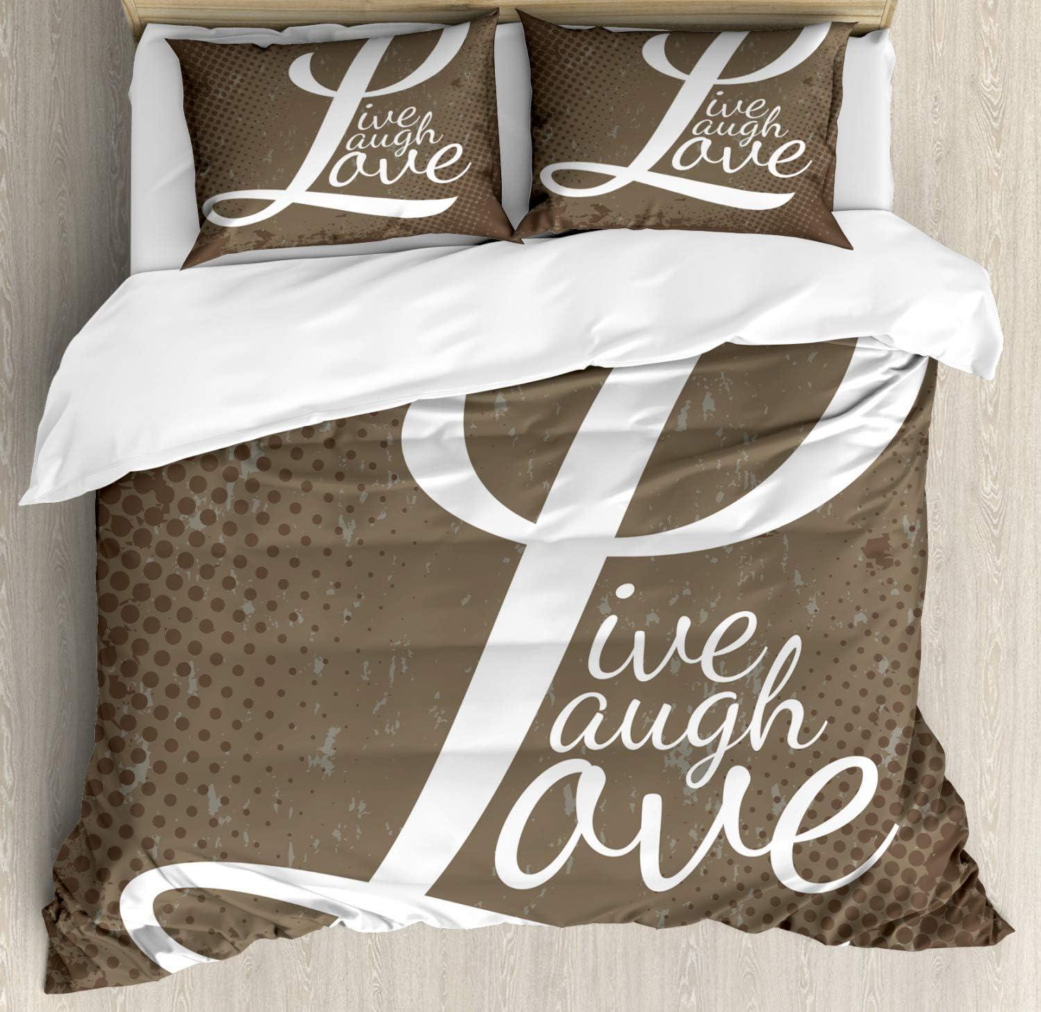 imageAmbesonne I Love You More Duvet Cover Sets Pink Rats with Tangled Tails Forming a Heart Valentines Bedding Set with 2 Duvet Covers amp 4 Pillowcases 2 Pack Queen Size Pale Pink Cocoa YellowBrown White Pale Brown