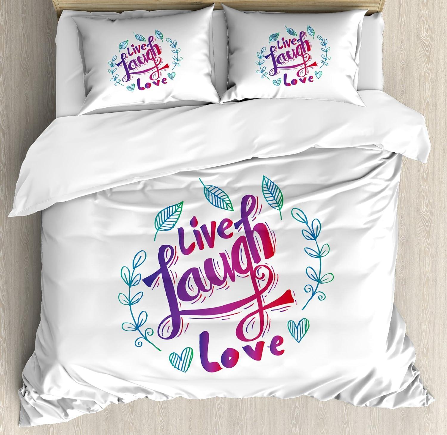 imageAmbesonne I Love You More Duvet Cover Sets Pink Rats with Tangled Tails Forming a Heart Valentines Bedding Set with 2 Duvet Covers amp 4 Pillowcases 2 Pack Queen Size Pale Pink Cocoa YellowViolet Red Violet Blue
