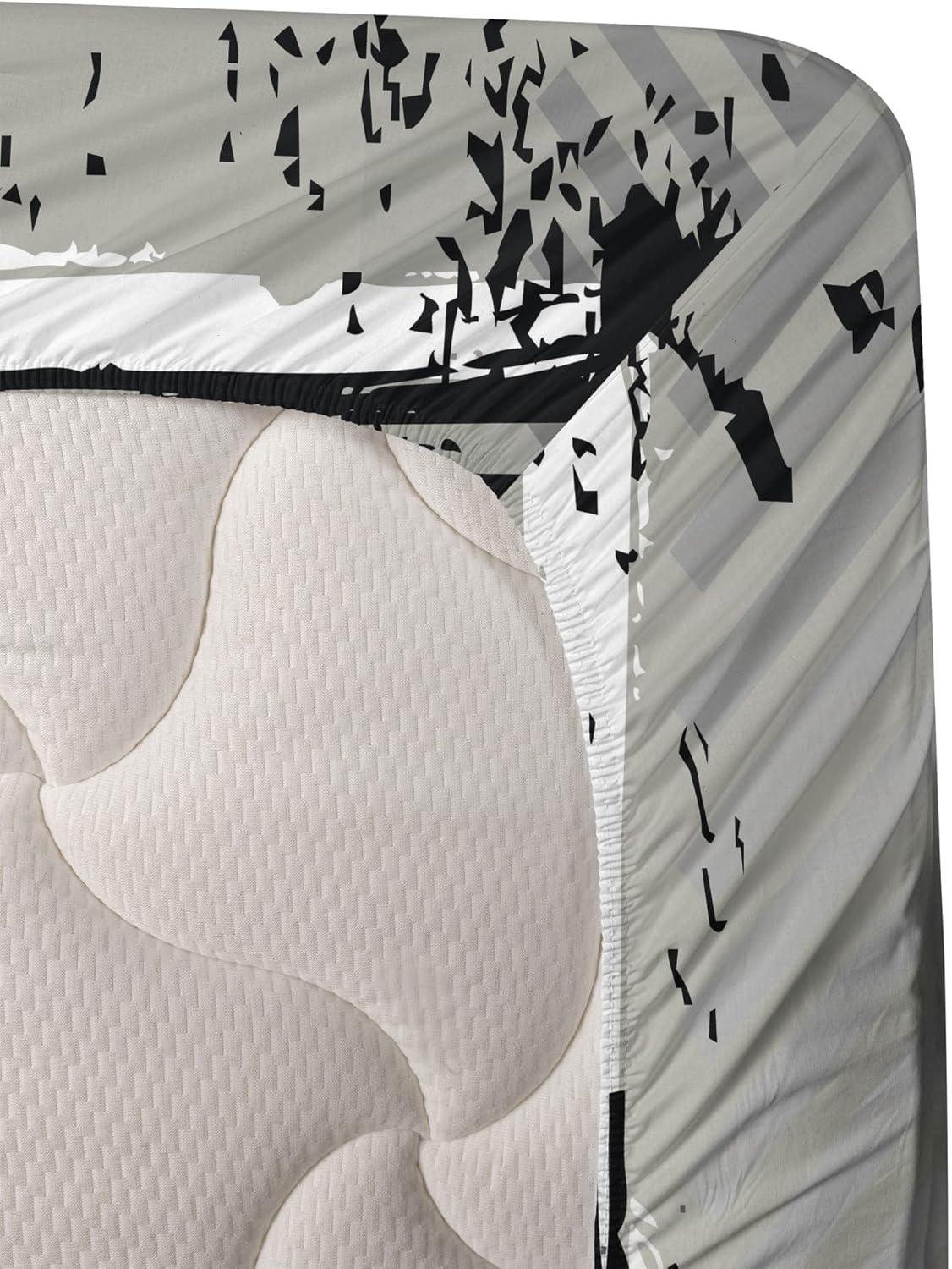 imageAmbesonne I Love You More Sheet Set Pink Rats with Tangled Tails Forming a Heart Valentines Fitted and Flat Sheet with Pillowcases Bedding Accent 4 Piece Set Full Pale Pink Cocoa YellowIvory Blue Black