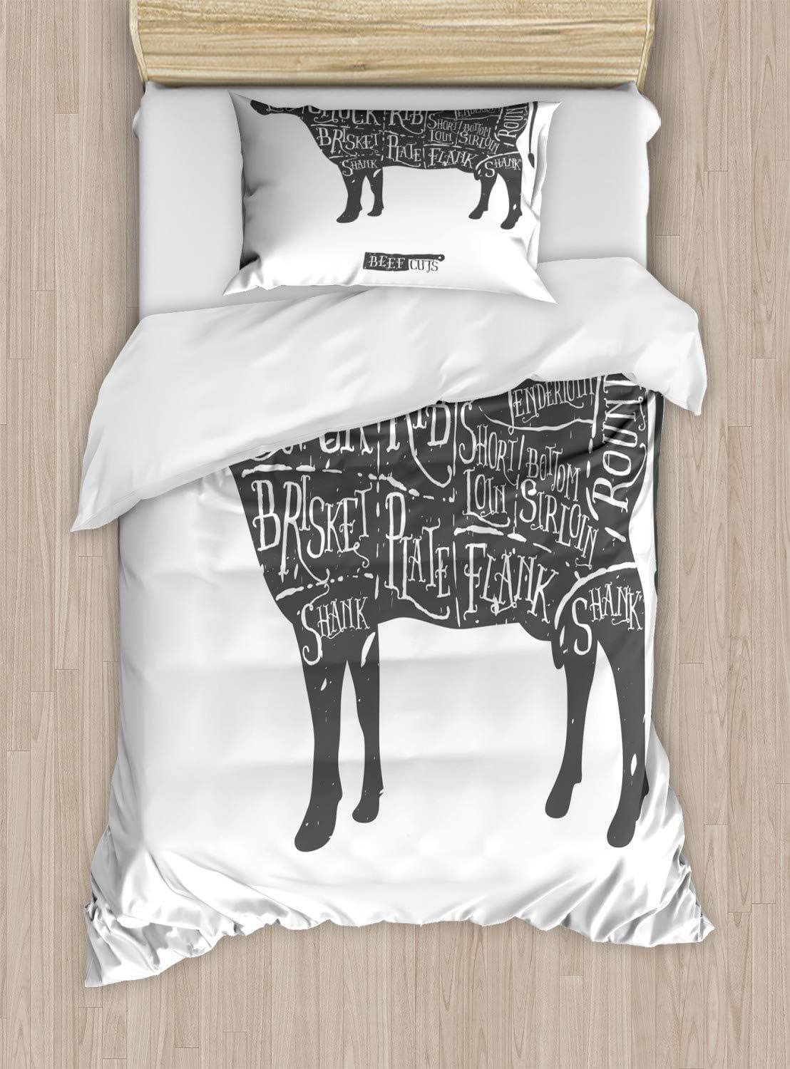 imageAmbesonne Love Duvet Cover Sets Red Heart in Writing Marks Romantic Love Simple Classic Valentines Bedding Set with 2 Duvet Covers amp 2 Pillowcases 2 Pack Twin Size Red Black WhiteCharcoal Grey and White