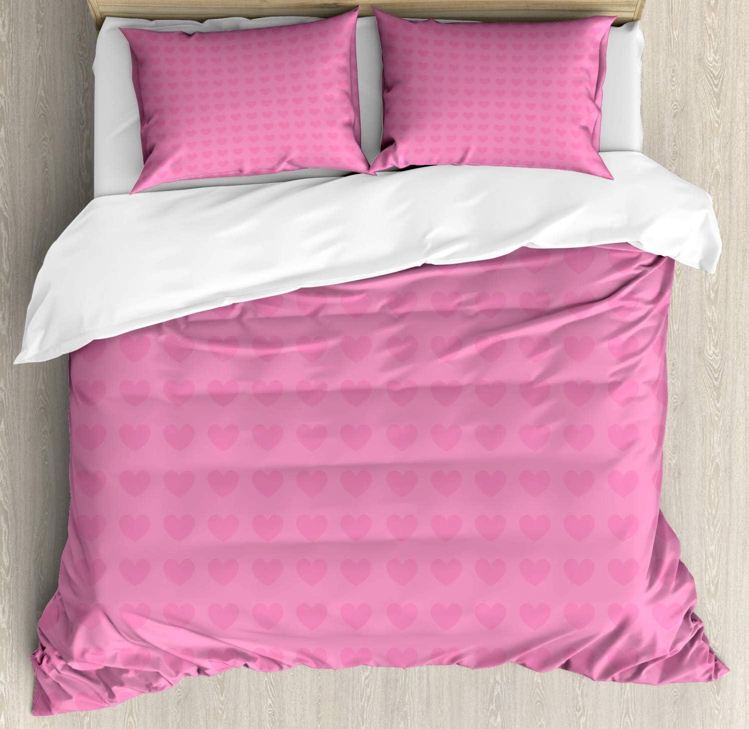 imageAmbesonne Love Duvet Cover Sets Red Heart in Writing Marks Romantic Love Simple Classic Valentines Bedding Set with 2 Duvet Covers amp 2 Pillowcases 2 Pack Twin Size Red Black WhitePink