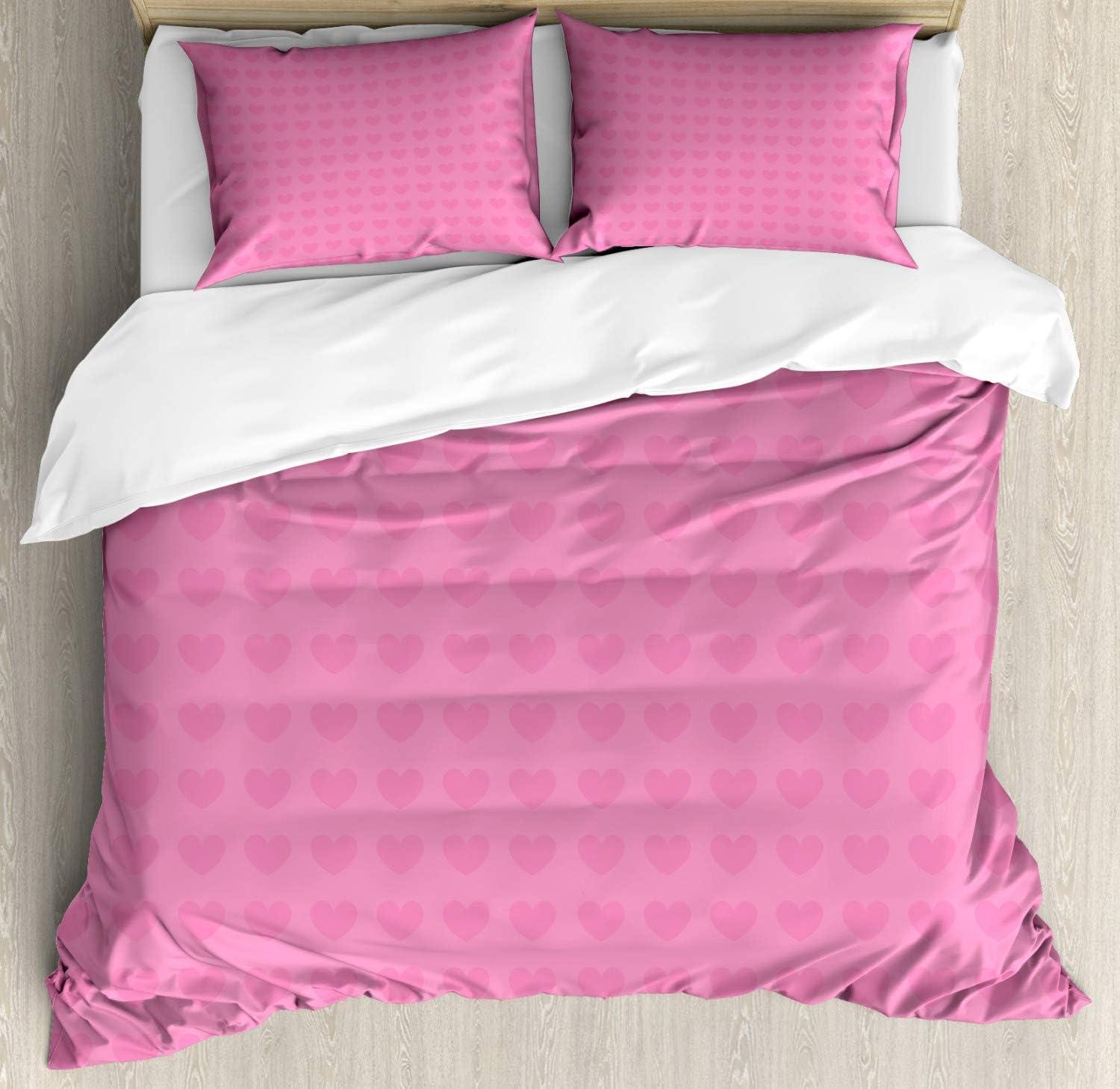 imageAmbesonne Love Duvet Cover Sets Red Heart in Writing Marks Romantic Love Simple Classic Valentines Bedding Set with 2 Duvet Covers amp 2 Pillowcases 2 Pack Twin Size Red Black WhitePink