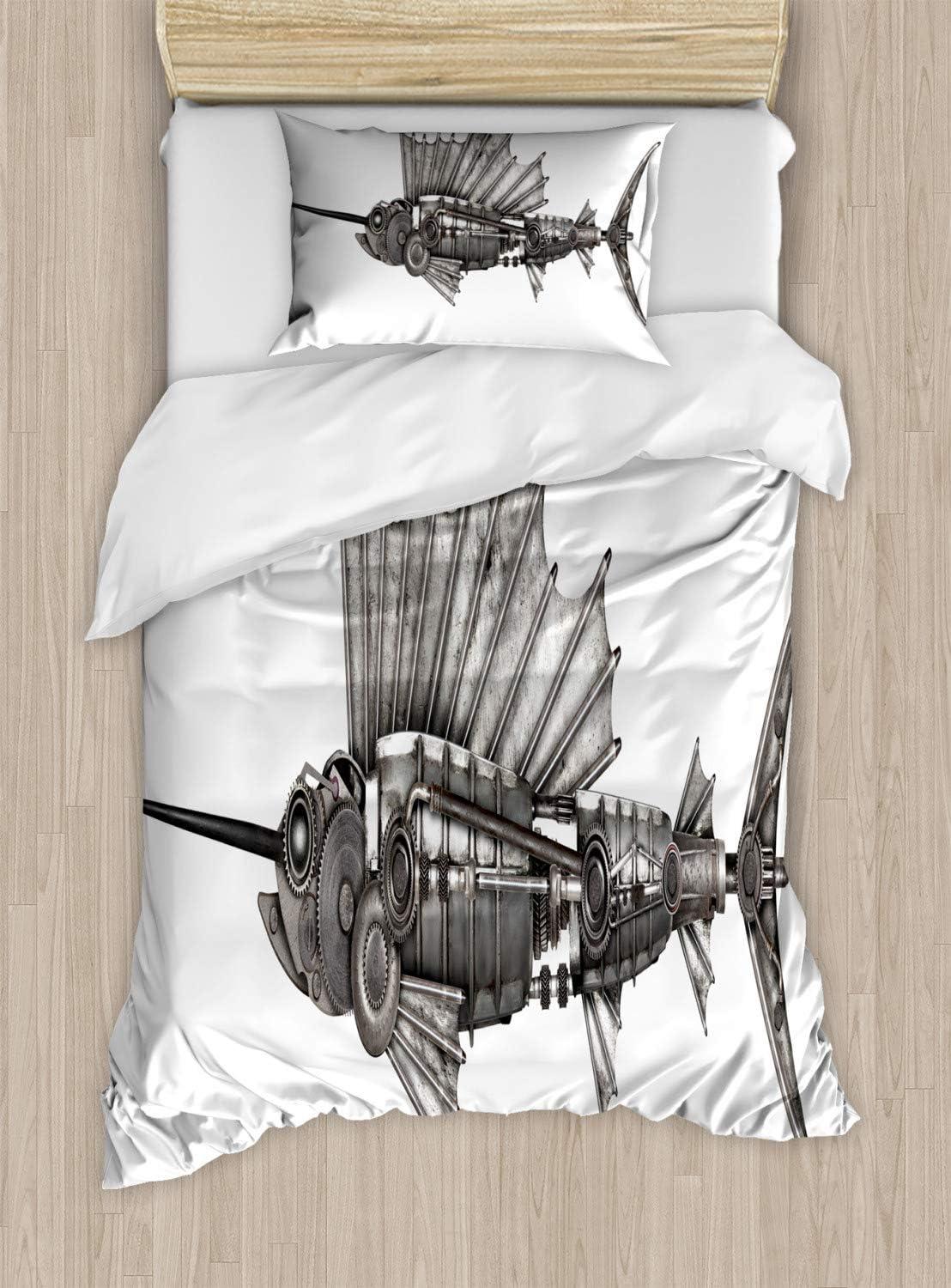 imageAmbesonne Love Duvet Cover Sets Red Heart in Writing Marks Romantic Love Simple Classic Valentines Bedding Set with 2 Duvet Covers amp 2 Pillowcases 2 Pack Twin Size Red Black WhiteGrey and White