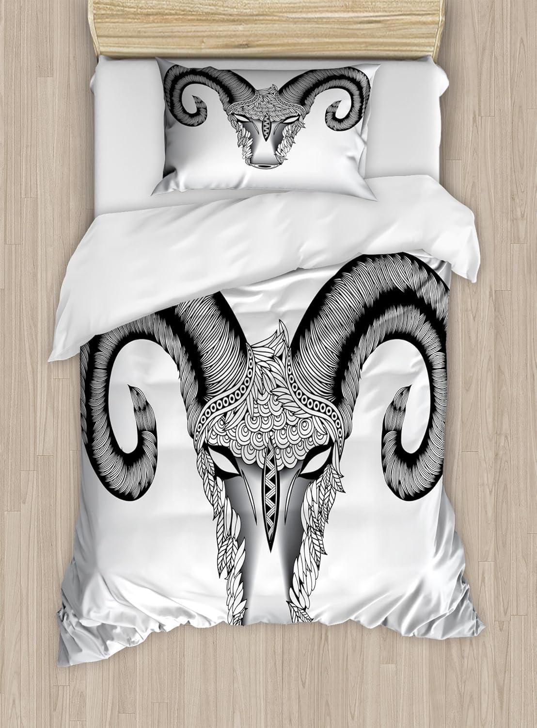 imageAmbesonne Love Duvet Cover Sets Red Heart in Writing Marks Romantic Love Simple Classic Valentines Bedding Set with 2 Duvet Covers amp 2 Pillowcases 2 Pack Twin Size Red Black WhitePale Grey White