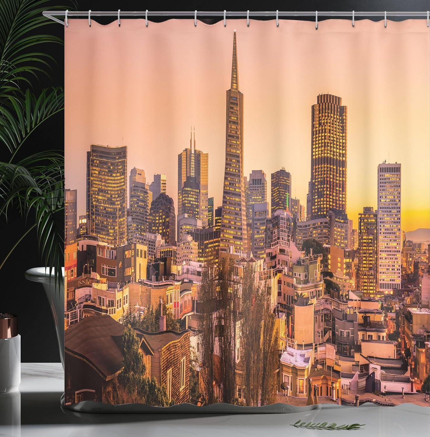 imageAmbesonne Rose Shower Curtain Romantic Lisianthus Berries as an Arch Marriage Wedding and Gatherings Design in Soft Pastel Colors Cloth Fabric Bathroom Set with Hooks 69 W x 75 L Purple CreamYellow Orange
