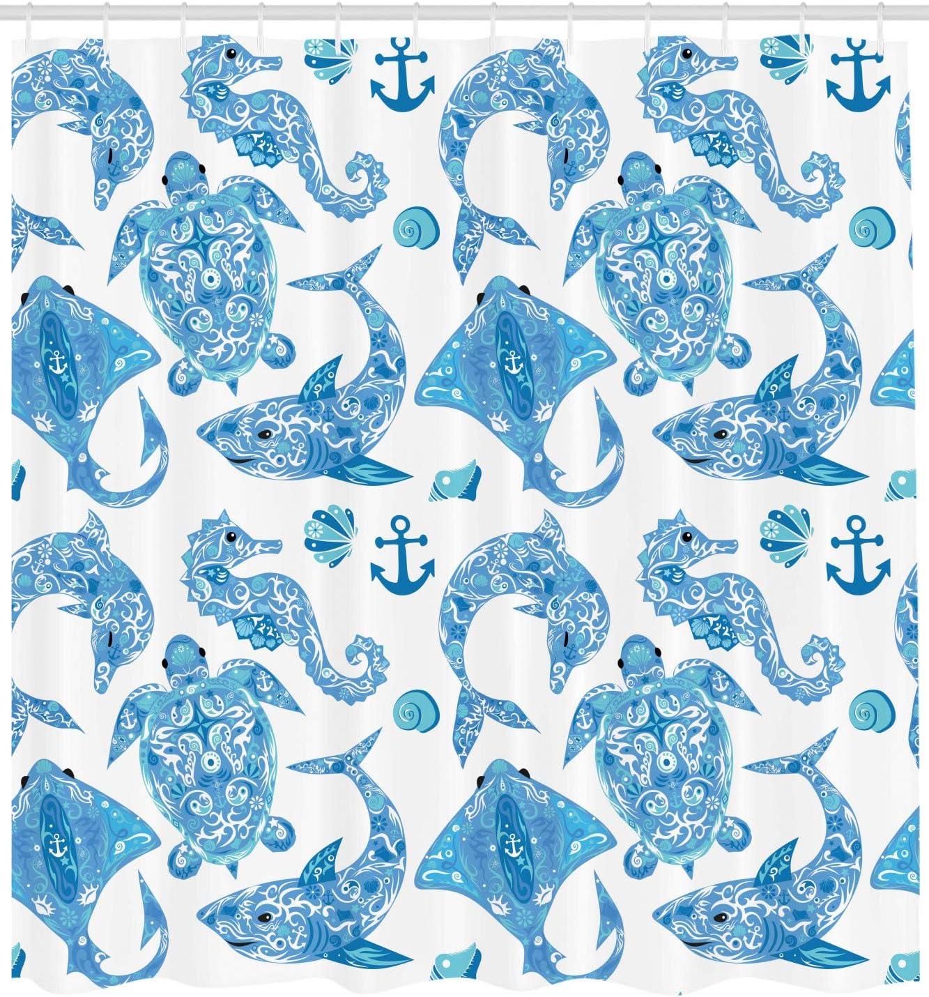 imageAmbesonne Rose Shower Curtain Romantic Lisianthus Berries as an Arch Marriage Wedding and Gatherings Design in Soft Pastel Colors Cloth Fabric Bathroom Set with Hooks 69 W x 75 L Purple CreamSky Blue