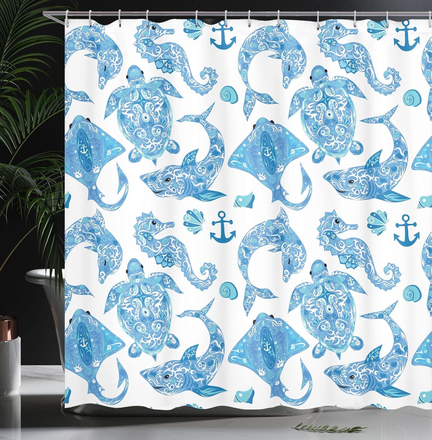 imageAmbesonne Rose Shower Curtain Romantic Lisianthus Berries as an Arch Marriage Wedding and Gatherings Design in Soft Pastel Colors Cloth Fabric Bathroom Set with Hooks 69 W x 75 L Purple CreamSky Blue