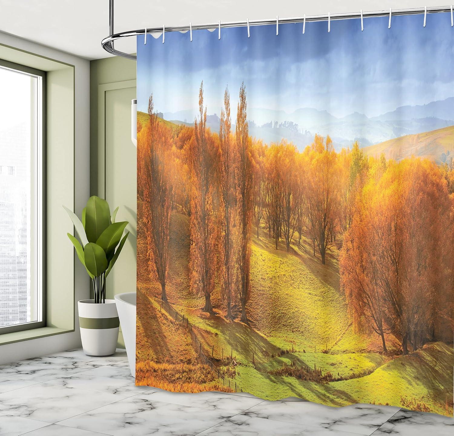 imageAmbesonne Rose Shower Curtain Romantic Lisianthus Berries as an Arch Marriage Wedding and Gatherings Design in Soft Pastel Colors Cloth Fabric Bathroom Set with Hooks 69 W x 75 L Purple CreamOrange Apple Green Blue
