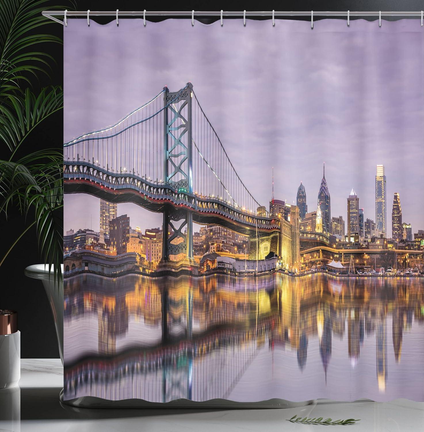 imageAmbesonne Rose Shower Curtain Romantic Lisianthus Berries as an Arch Marriage Wedding and Gatherings Design in Soft Pastel Colors Cloth Fabric Bathroom Set with Hooks 69 W x 75 L Purple CreamOrange Yellow