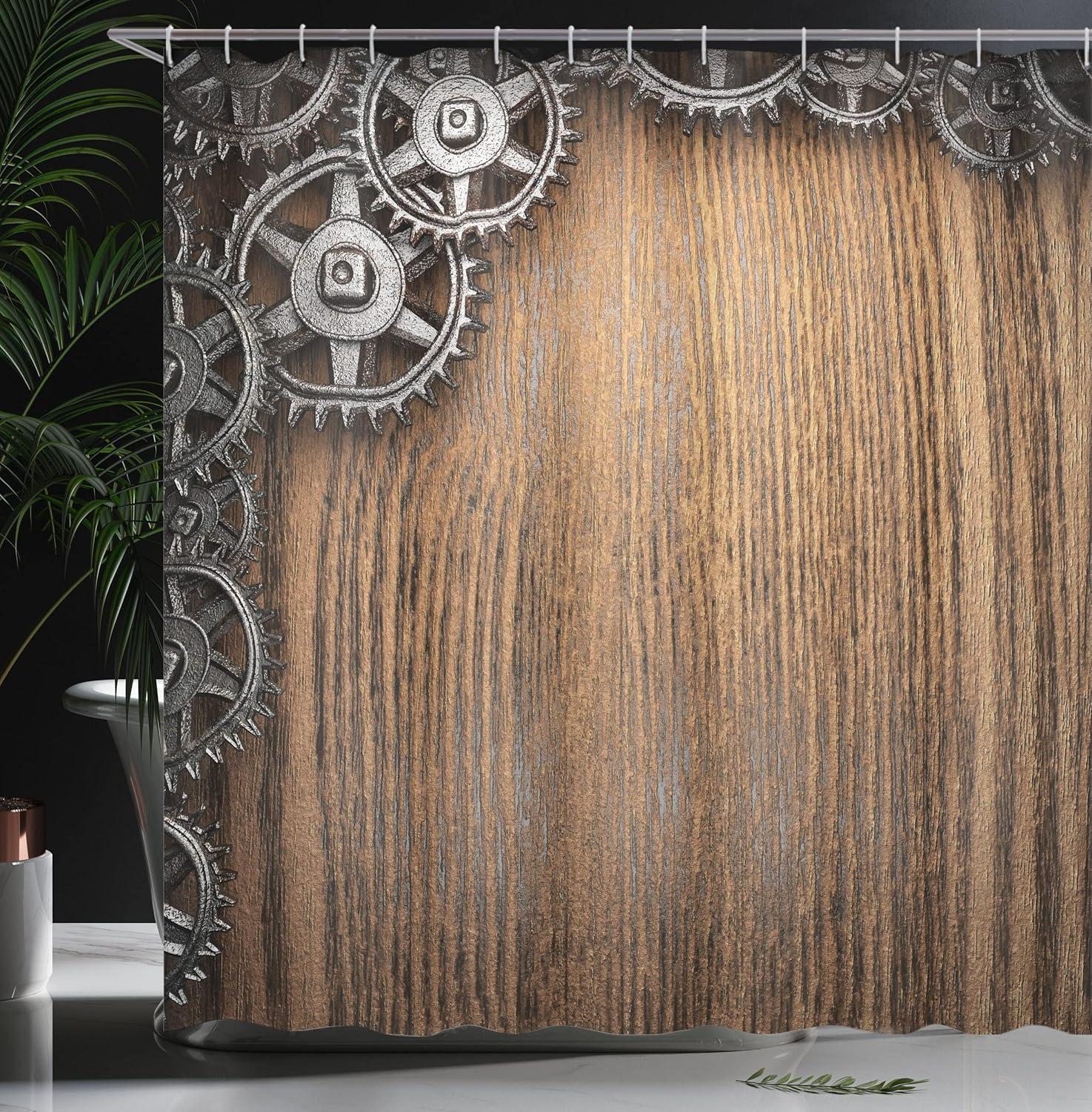 imageAmbesonne Rose Shower Curtain Romantic Lisianthus Berries as an Arch Marriage Wedding and Gatherings Design in Soft Pastel Colors Cloth Fabric Bathroom Set with Hooks 69 W x 75 L Purple CreamPale Brown Grey