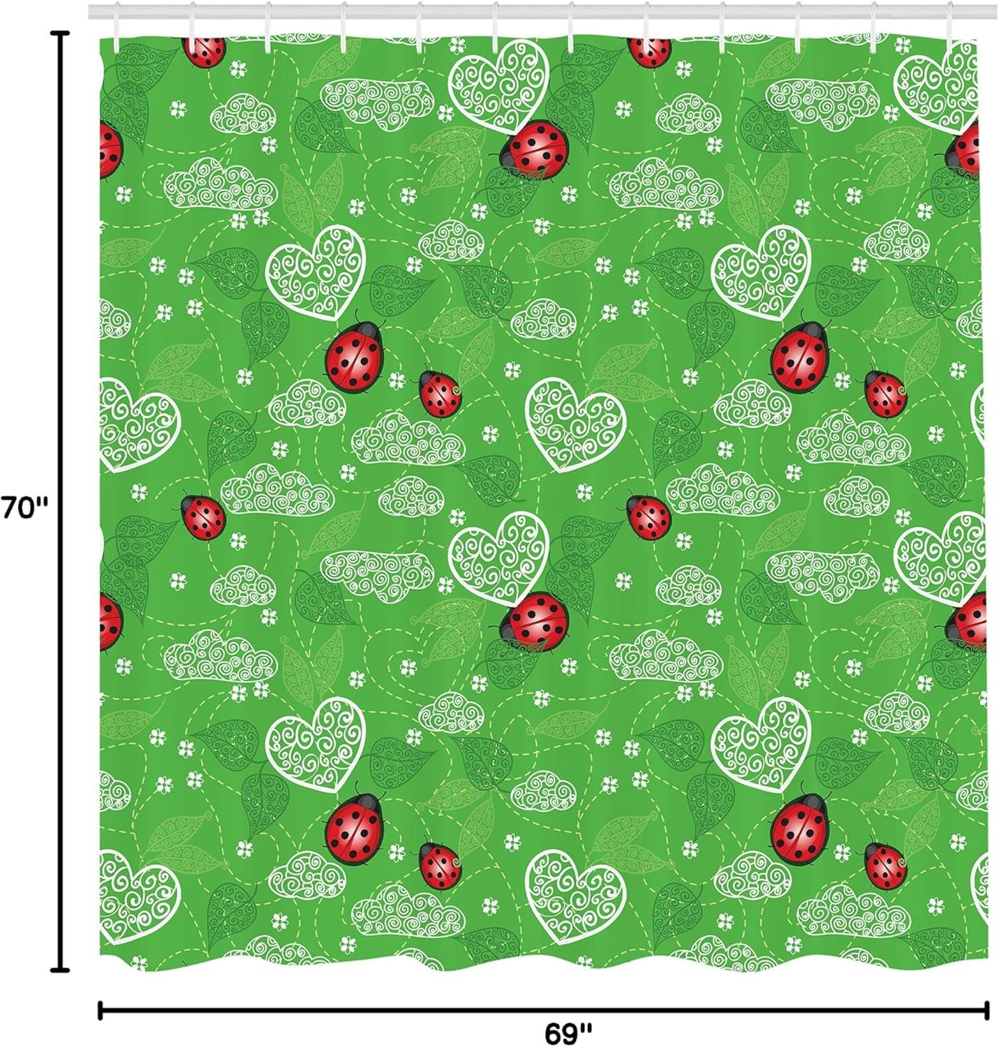 imageAmbesonne Rose Shower Curtain Romantic Lisianthus Berries as an Arch Marriage Wedding and Gatherings Design in Soft Pastel Colors Cloth Fabric Bathroom Set with Hooks 69 W x 75 L Purple CreamGreen Red White