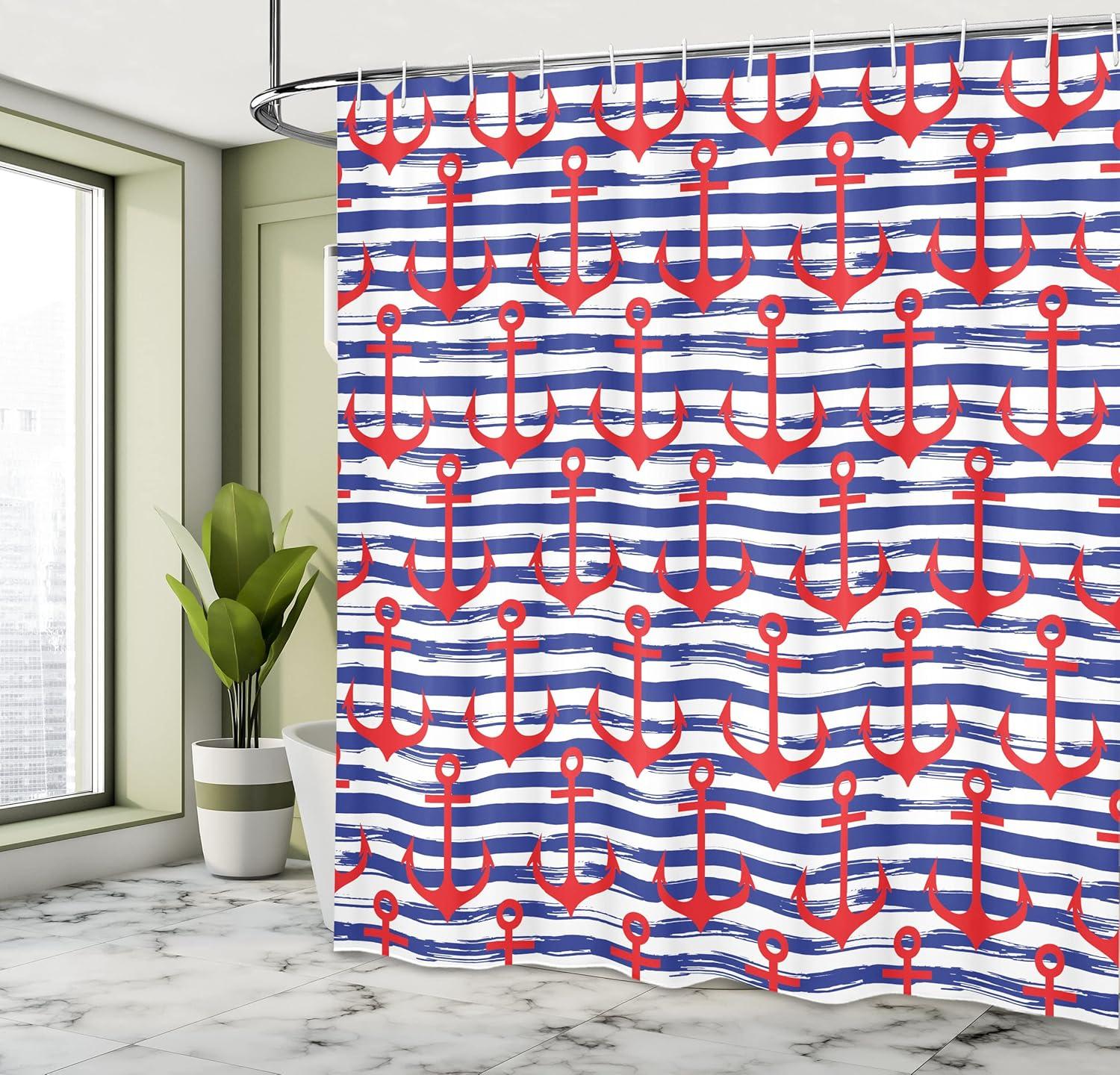 imageAmbesonne Rose Shower Curtain Romantic Lisianthus Berries as an Arch Marriage Wedding and Gatherings Design in Soft Pastel Colors Cloth Fabric Bathroom Set with Hooks 69 W x 75 L Purple CreamNavy Blue Red White