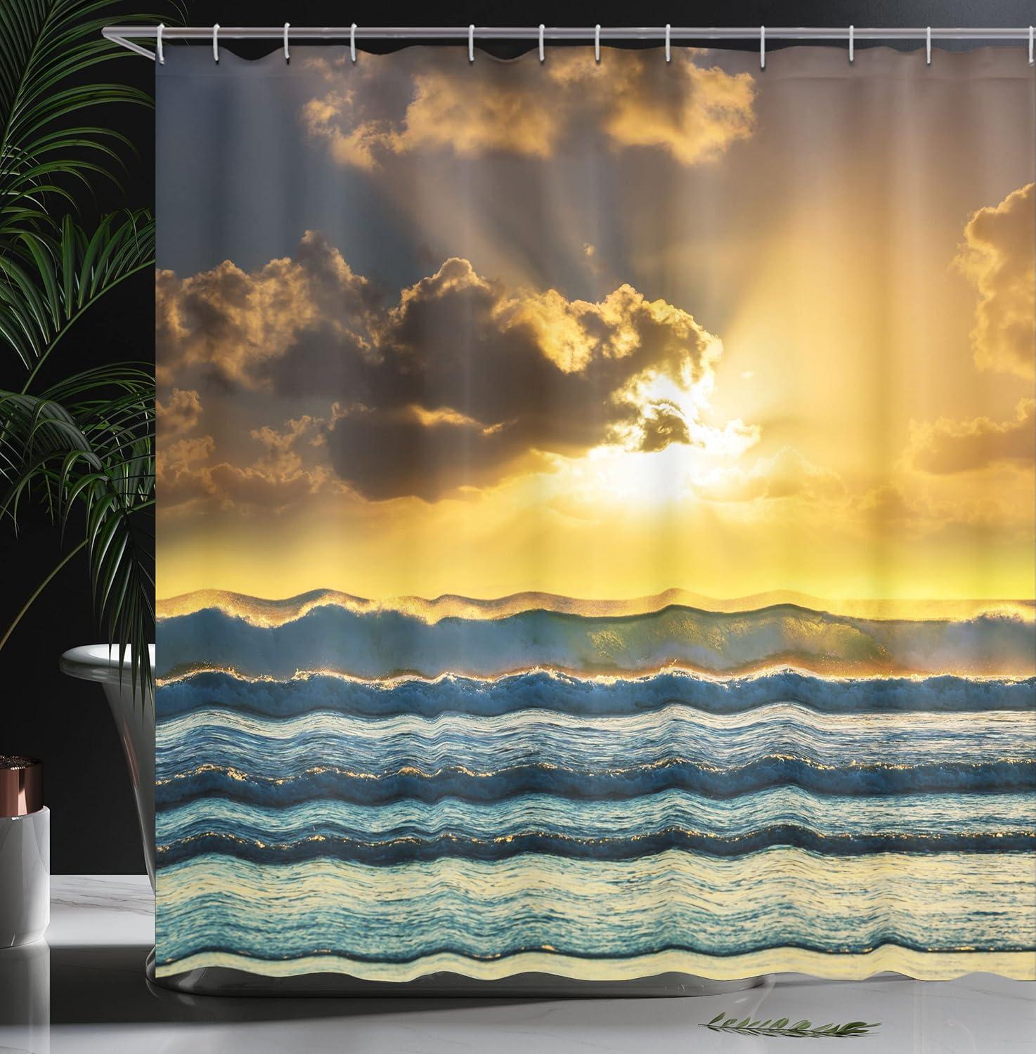 imageAmbesonne Rose Shower Curtain Romantic Lisianthus Berries as an Arch Marriage Wedding and Gatherings Design in Soft Pastel Colors Cloth Fabric Bathroom Set with Hooks 69 W x 75 L Purple CreamBlue Yellow