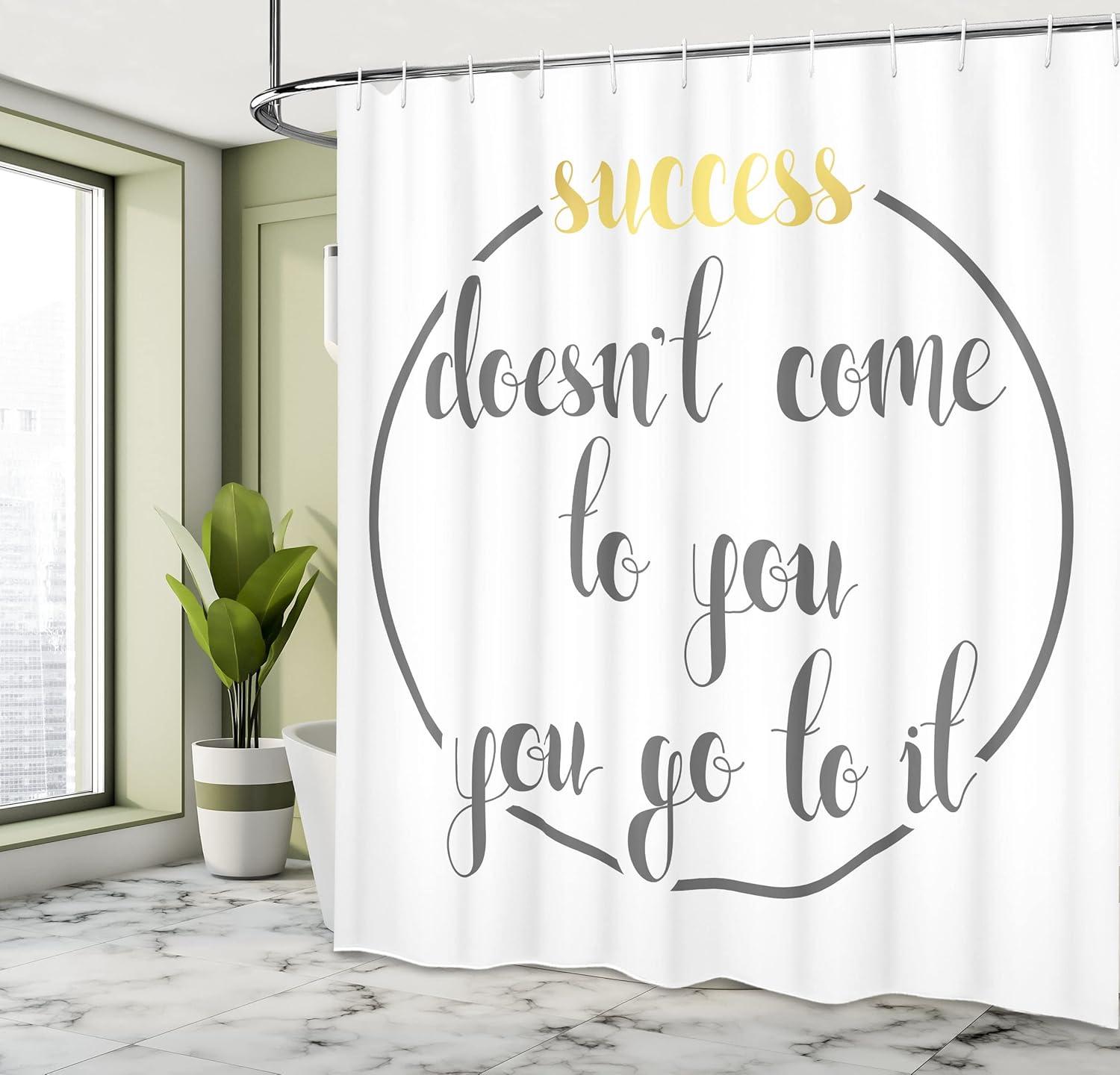 imageAmbesonne Rose Shower Curtain Romantic Lisianthus Berries as an Arch Marriage Wedding and Gatherings Design in Soft Pastel Colors Cloth Fabric Bathroom Set with Hooks 69 W x 75 L Purple CreamYellow Taupe
