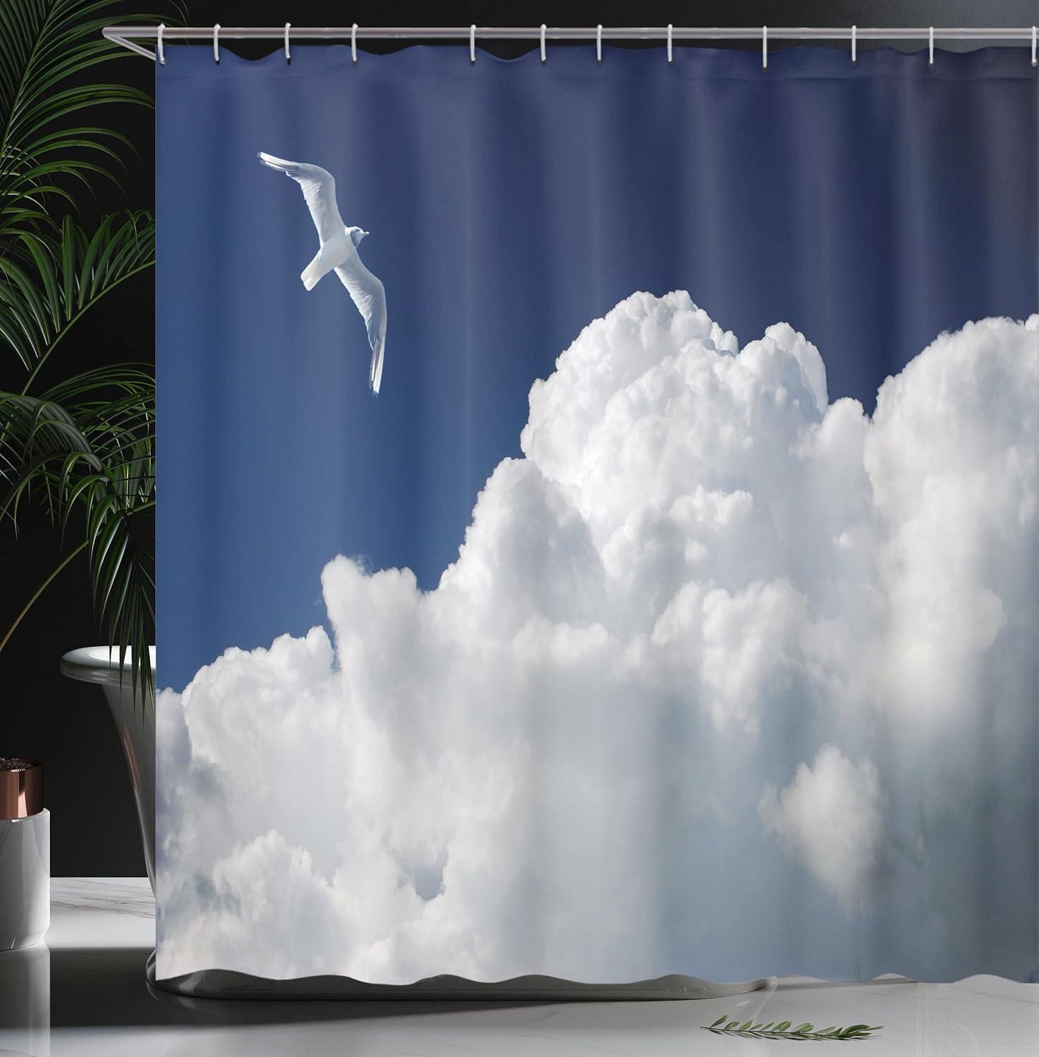 imageAmbesonne Rose Shower Curtain Romantic Lisianthus Berries as an Arch Marriage Wedding and Gatherings Design in Soft Pastel Colors Cloth Fabric Bathroom Set with Hooks 69 W x 75 L Purple CreamBlue White