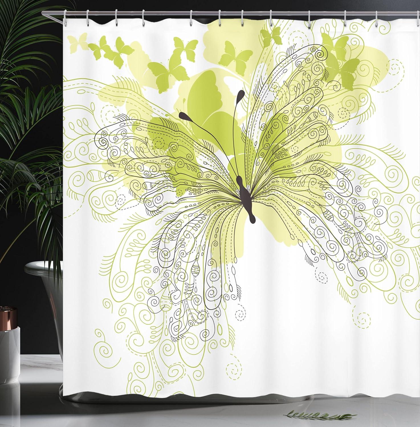 imageAmbesonne Rose Shower Curtain Romantic Lisianthus Berries as an Arch Marriage Wedding and Gatherings Design in Soft Pastel Colors Cloth Fabric Bathroom Set with Hooks 69 W x 75 L Purple CreamBlack Cream