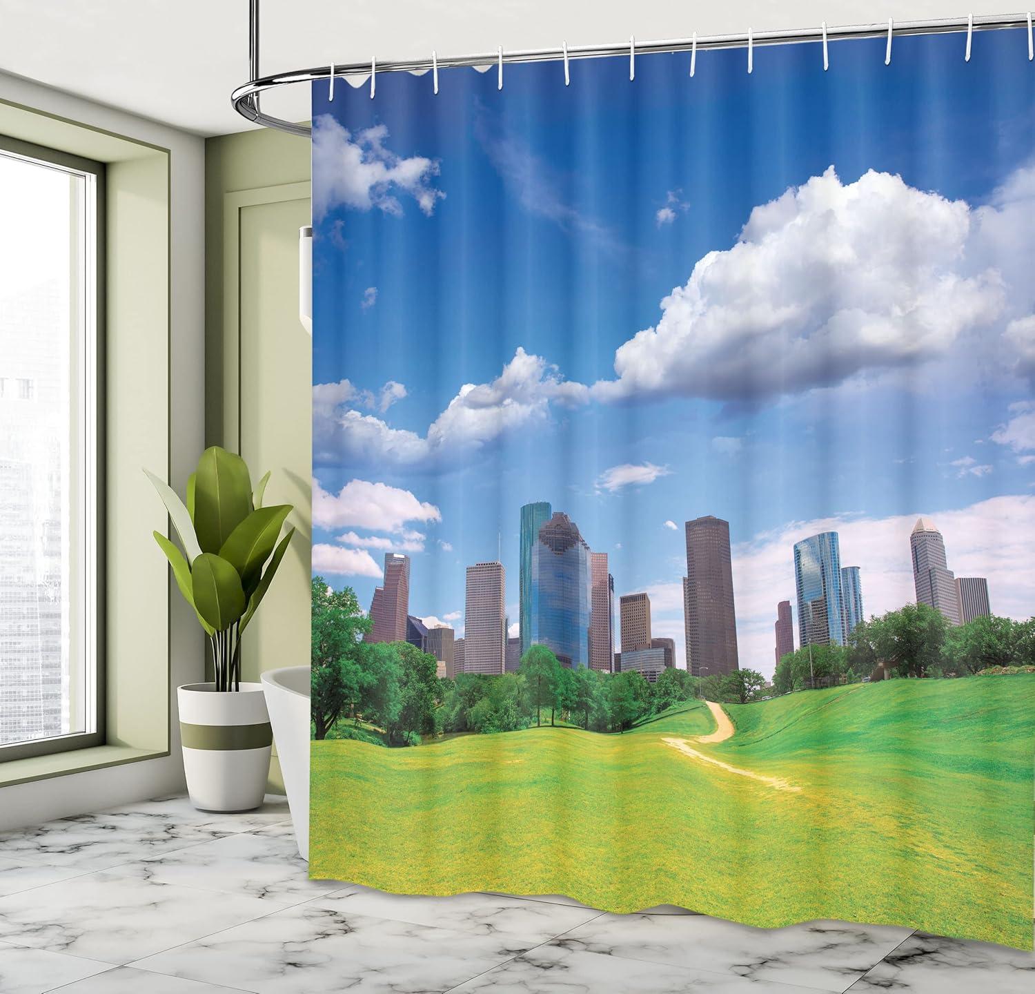 imageAmbesonne Rose Shower Curtain Romantic Lisianthus Berries as an Arch Marriage Wedding and Gatherings Design in Soft Pastel Colors Cloth Fabric Bathroom Set with Hooks 69 W x 75 L Purple CreamBlue Green Tan