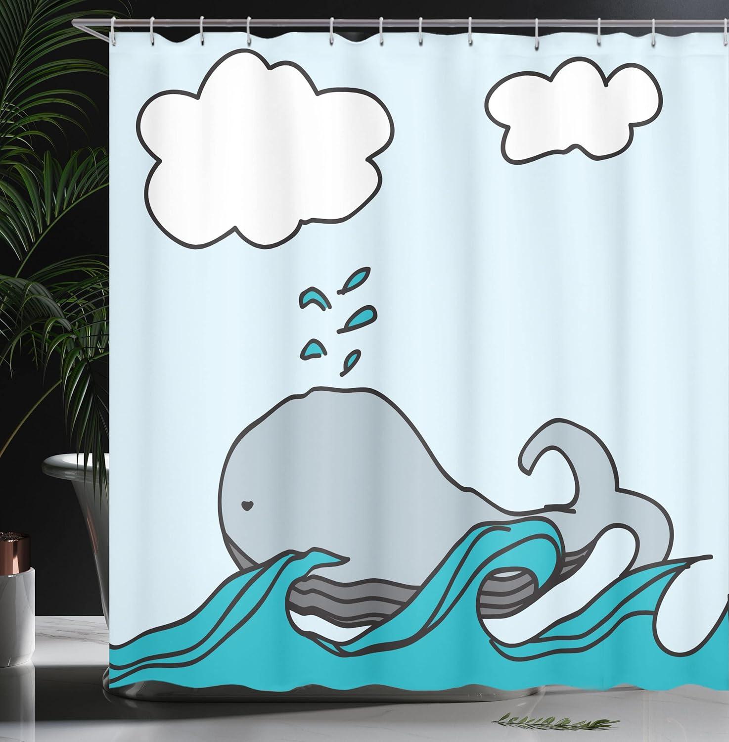 imageAmbesonne Rose Shower Curtain Romantic Lisianthus Berries as an Arch Marriage Wedding and Gatherings Design in Soft Pastel Colors Cloth Fabric Bathroom Set with Hooks 69 W x 75 L Purple CreamBlue Cream