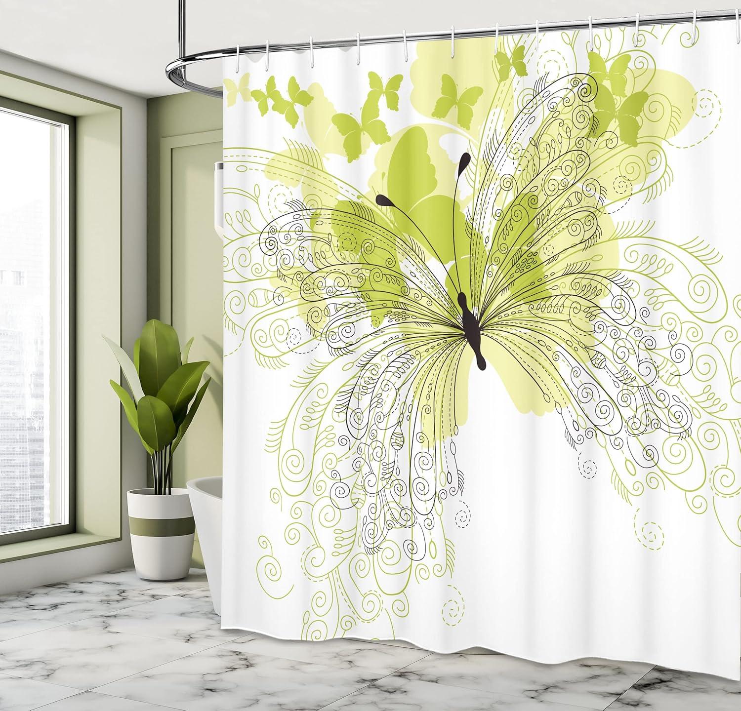 imageAmbesonne Rose Shower Curtain Romantic Lisianthus Berries as an Arch Marriage Wedding and Gatherings Design in Soft Pastel Colors Cloth Fabric Bathroom Set with Hooks 69 W x 75 L Purple CreamBlack Cream