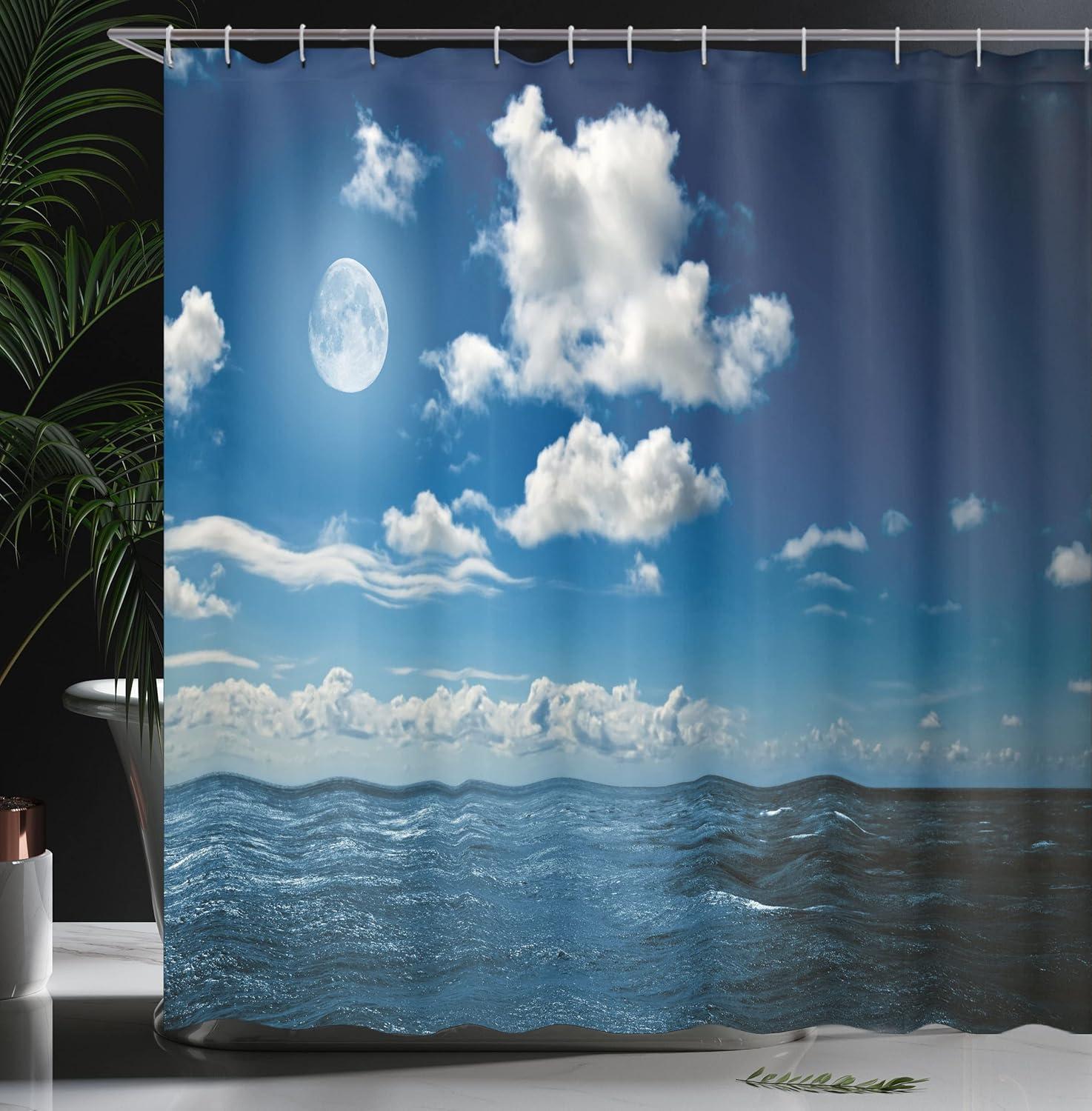 imageAmbesonne Rose Shower Curtain Romantic Lisianthus Berries as an Arch Marriage Wedding and Gatherings Design in Soft Pastel Colors Cloth Fabric Bathroom Set with Hooks 69 W x 75 L Purple CreamAqua Blue