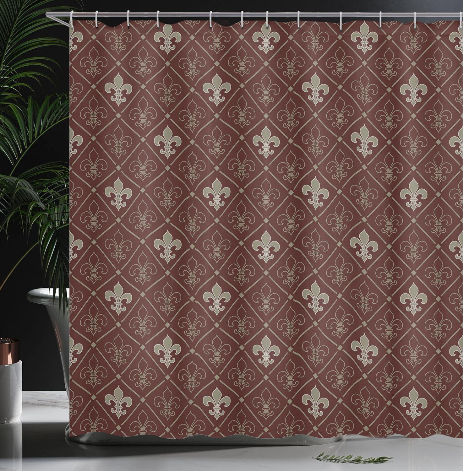 imageAmbesonne Rose Shower Curtain Romantic Lisianthus Berries as an Arch Marriage Wedding and Gatherings Design in Soft Pastel Colors Cloth Fabric Bathroom Set with Hooks 69 W x 75 L Purple CreamGreen Maroon
