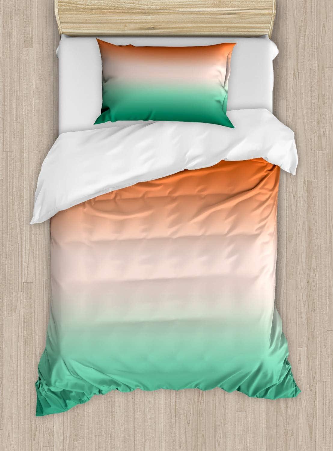 imageAmbesonne Spanish Duvet Cover Sets Te Quiero Hoy Manana Y Siempre Love Words with Heart on Arrow Valentines Bedding Set with 2 Duvet Covers amp 4 Pillowcases 2 Pack Queen Size Black Camel WhiteBurnt Orange Sea Green