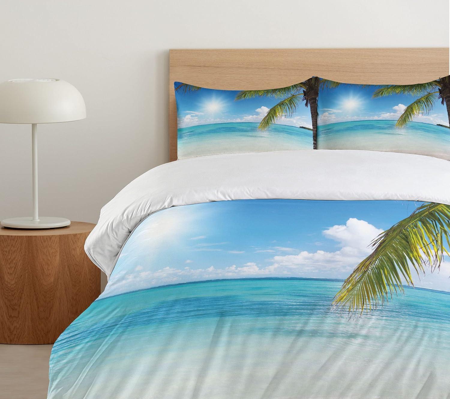 imageAmbesonne Spanish Duvet Cover Sets Te Quiero Hoy Manana Y Siempre Love Words with Heart on Arrow Valentines Bedding Set with 2 Duvet Covers amp 4 Pillowcases 2 Pack Queen Size Black Camel WhiteFern Green Sky Blue